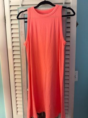 Lou & Grey Bright Coral Sleeveless Tank Dress